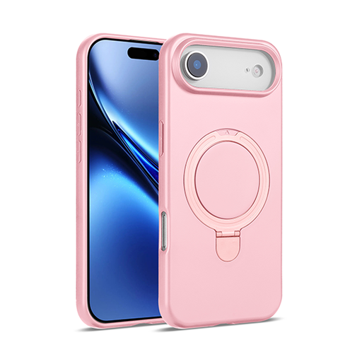 [CS-I17A-PSCM-PN] Premium Silicone Stand Case with Magsafe for iPhone Air - Pink
