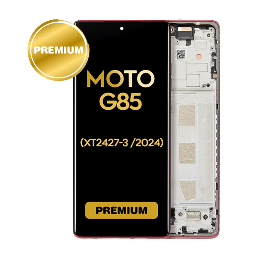 [LCD-XT2427-3-WF-PU] OLED Assembly With Frame For Motorola Moto G85 (XT2427-3 / 2024) (Premium) (Magenta)