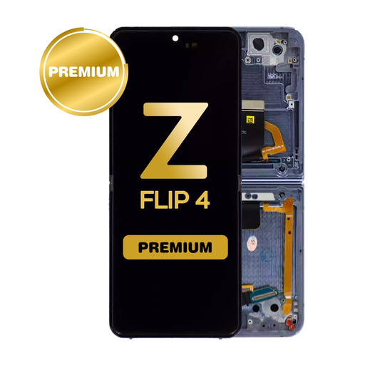 [LCD-ZFL4-WF-BL] OLED Assembly (Inner) for Samsung Galaxy Z Flip 4 5G (F721) With Frame - Blue (Premium)