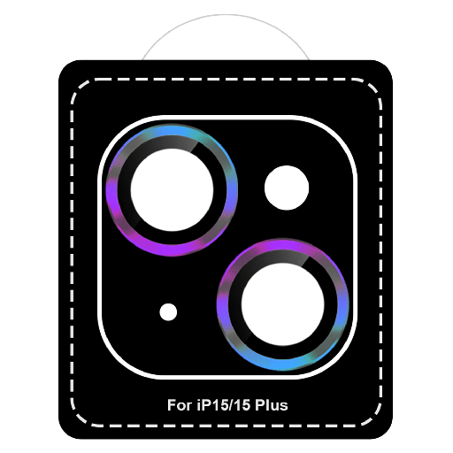[GGACXXC208AP13C] Gadget Guard - Camera Lens Protector For Apple Iphone 15  /  Iphone 15 Plus - Iridescent