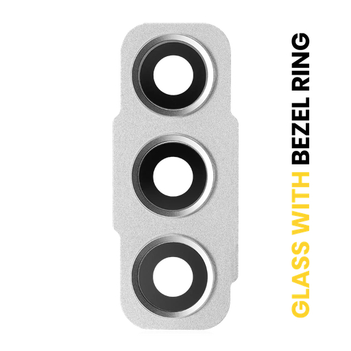 [SP-S21FE-BCLWBR-WH] Back Camera Lens With Bezel Ring For Samsung Galaxy S21 FE 5G (White) (Premium)