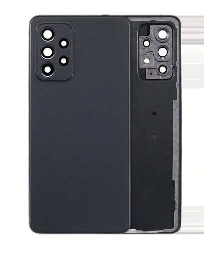 [SP-A525-BCVGWCL-NO-BK] Back Cover Glass With Camera Lens For Samsung Galaxy A52 4G (A525 / 2021) (No Logo) (Black)