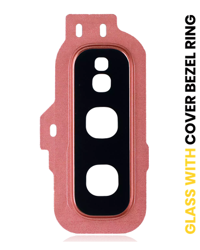 [SP-S10E-BCLWCBR-PN] Back Camera Lens With Cover Bezel Ring For Samsung Galaxy S10E (Flamingo Pink) (Premium)