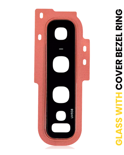 [SP-S10-BCLWCBR-PN] Back Camera Lens With Cover Bezel Ring For Samsung Galaxy S10 (Flamingo Pink) (Premium)