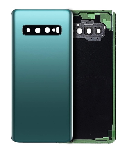 [SP-S10P-BCVGWCL-NO-GR] Back Cover Glass With Camera Lens For Samsung Galaxy S10 Plus (No Logo) (Prism Green)