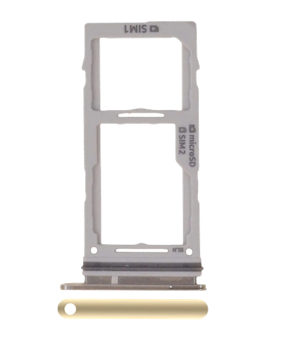 [SP-S10P-DSCT-YEL] Dual Sim Card Tray For Samsung Galaxy S10 / S10 Plus / S10E (Canary Yellow) (Premium)