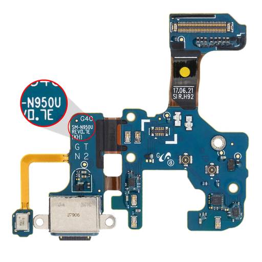 [SP-N8-CPWFC-N950U-US] Charging Port With Flex Cable For Samsung Galaxy Note 8 (N950U) (US Model) (Premium)