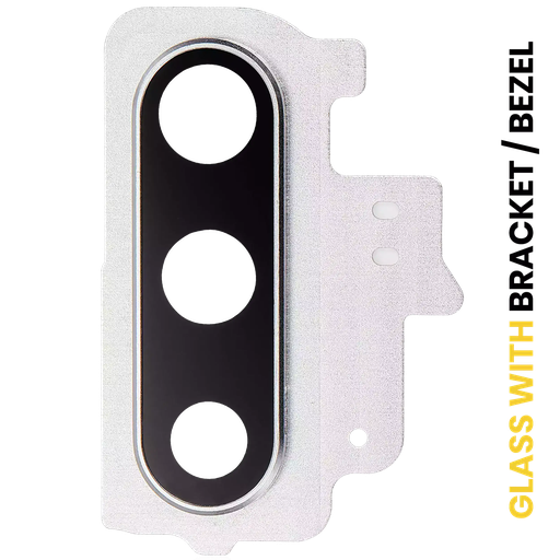 [SP-N10-BCLWBB-AWH] Back Camera Lens With Bracket / Bezel For Samsung Galaxy Note 10 (Aura White) (Premium)