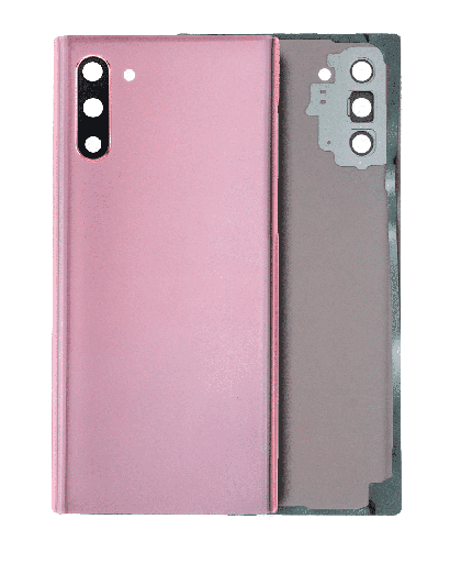 [SP-N10-BCVGWCL-NO-PN] Back Cover Glass With Camera Lens For Samsung Galaxy Note 10 (No Logo) (Aura Pink)