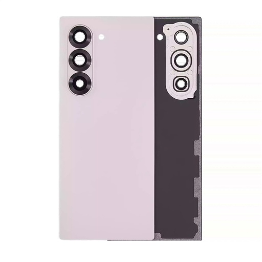 [SP-ZFO6-BCVGWCL-NO-PN] Back Cover Glass With Camera Lens For Samsung Galaxy Z Fold 6 5G (No Logo) (Pink)