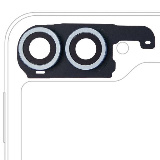 [SP-ZFL6-BCLWCBR-BL] Back Camera Lens With Cover Bezel Ring For Samsung Galaxy Z Flip 6 5G (F741) (Premium) (Blue)
