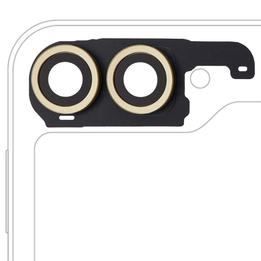 [SP-ZFL6-BCLWCBR-F741-YEL] Back Camera Lens With Cover Bezel Ring For Samsung Galaxy Z Flip 6 5G (F741) (Premium) (Yellow)