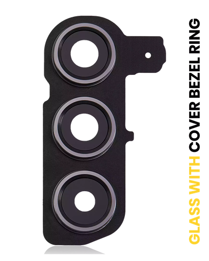 [SP-S24-BCLWCBR-BK] Back Camera Lens With Cover Bezel Ring For Samsung Galaxy S24 5G (Onyx Black) (Premium)