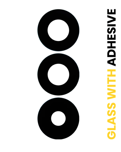 [SP-A256-BCLWADT-GO-3S] Back Camera Lens (Glass Only) With Adhesive For Samsung Galaxy A25 5G (A256 / 2023) (3 Piece Set) (Premium)