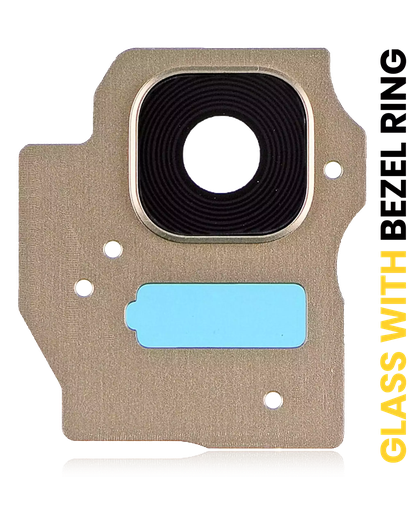 [SP-S8P-BCLWBR-GO] Back Camera Lens With Bezel Ring For Samsung Galaxy S8 Plus (Gold) (Premium)