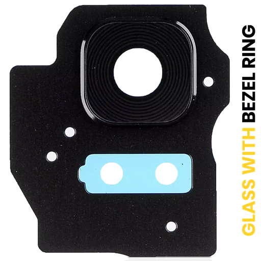 [SP-S8P-BCLWBR-MDBK] Back Camera Lens With Bezel Ring For Samsung Galaxy S8 Plus (Midnight Black) (Premium)