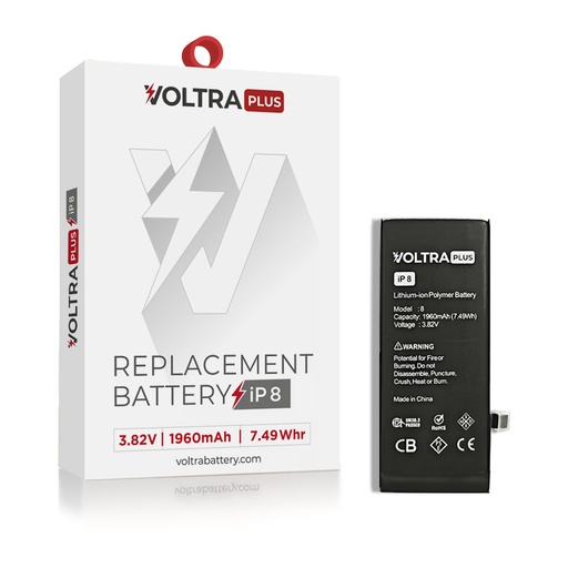 [BAT-VR-I8-PLS] VOLTRA Plus Battery For iPhone 8 (Ground Shipping Only)