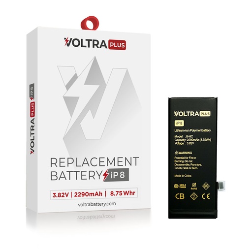 [BAT-VR-I8-PLS-HC] VOLTRA Plus High Capacity Battery For iPhone 8 (Ground Shipping Only)