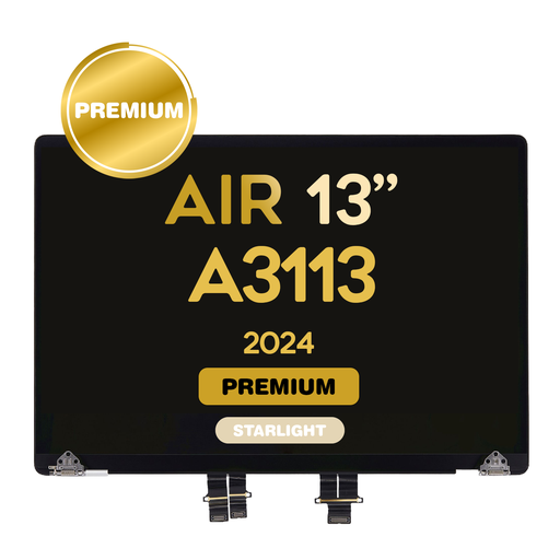 [LCD-MB-A3113-ST] Complete LCD Assembly set for MacBook Air 13" (A3113 / 2024) (Premium) (Starlight)