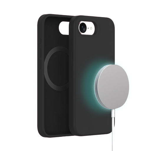 [CS-I16E-MGS-BK] MagSilicone Case for iPhone 17e / 16e - Black