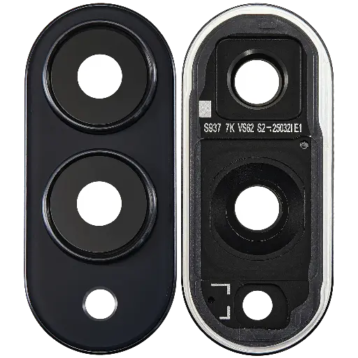 [SP-S25E-BCLWCBR-BK] Back Camera Lens With Cover Bezel Ring  For Samsung Galaxy S25 Edge (S937) (Titanium Jetblack) (Premium)
