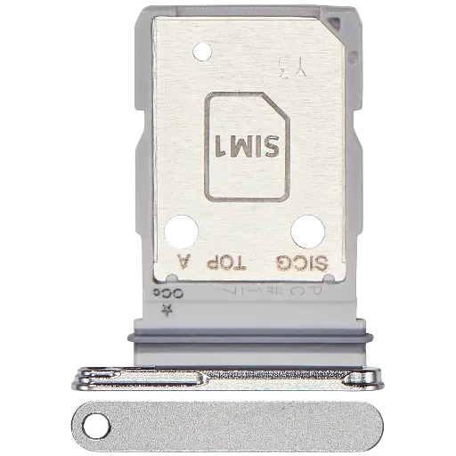 [SP-S25E-DSCT-SLV] Dual Sim Card Tray  For Samsung Galaxy S25 Edge (S937) (Premium) (Titanium Silver)