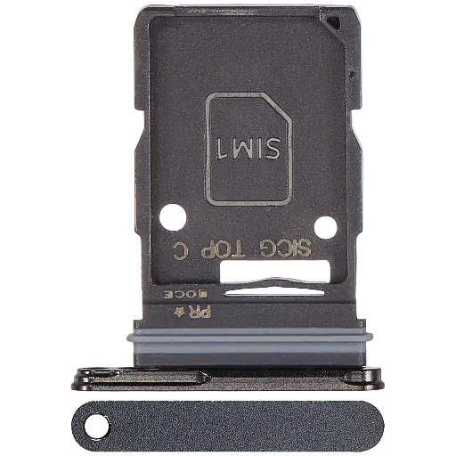 [SP-S25E-SSCT-BK] Single Sim Card Tray  For Samsung Galaxy S25 Edge (S937) (Premium) (Titanium Jetblack)
