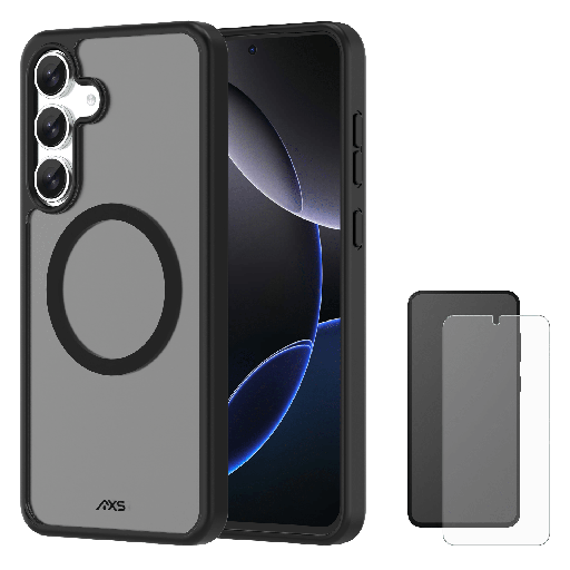 [VSGSMK3510] Axs - Proshield Magsafe Case With Armorglass Pack For Samsung Galaxy S25 Fe - Smoke