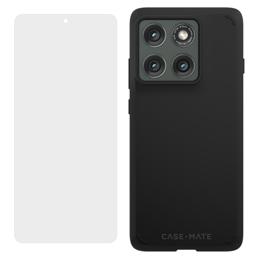 [CM056786] Case-mate - Protection Pack Tough Case And Glass Screen Protector For Motorola Moto Edge 2025 - Black