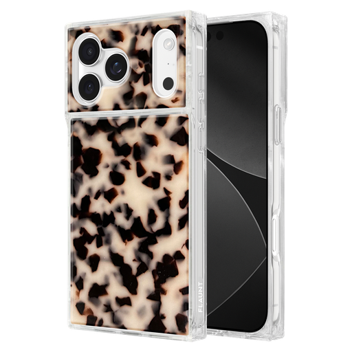 [FT057266] Flaunt - Square Magsafe Case For Apple Iphone 17 Pro Max - Blonde Tortoise Shell