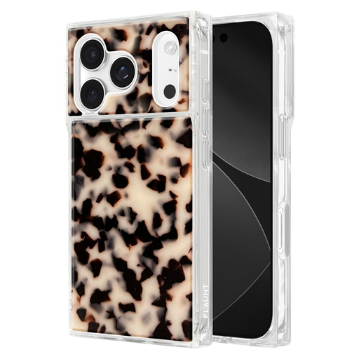 [FT057340] Flaunt - Square Magsafe Case For Apple Iphone 17 Pro - Blonde Tortoise Shell