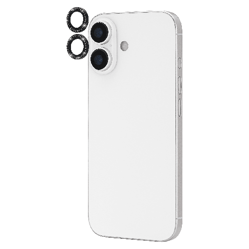 [KS057394] Kate Spade - Aluminum Ring Camera Lens Glass Protector For Apple Iphone 17 - Set In Stone Nightfall