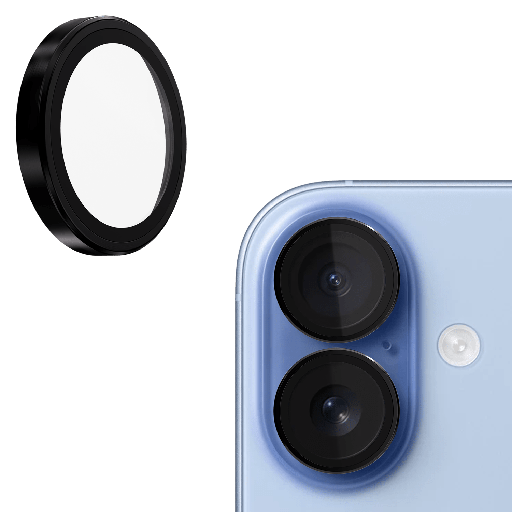[VTACG1C208AP19A] Gadget Guard - Plus 150 Guarantee Camera Glass Lens Protector For Apple Iphone 17 - Black