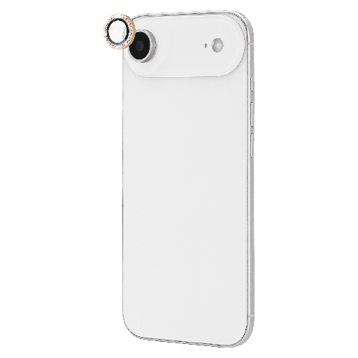 [KS057474] Kate Spade - Aluminum Ring Camera Lens Glass Protector For Apple Iphone Air - Set In Stone Gold