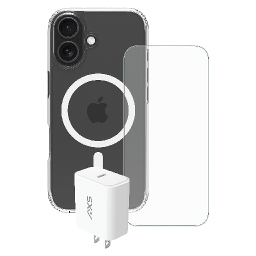 [VAIBUU3380] Axs - Ultra Clear Magsafe Essential Bundle For Apple Iphone 17 - Clear