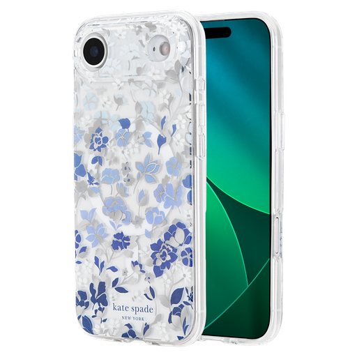 [KS057482] Kate Spade - Protective Magsafe Case For Apple Iphone Air - Flowerbed Blue