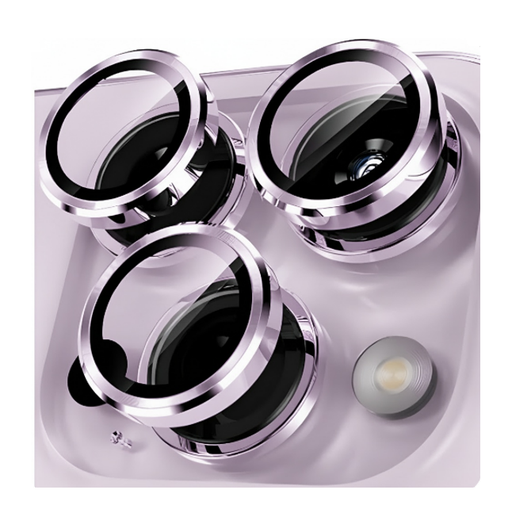 [TG-I17-RCL-LV] Ring Camera Lens w/HD Tempered Glass  for iPhone 17 (Lavender) (1 Pc)