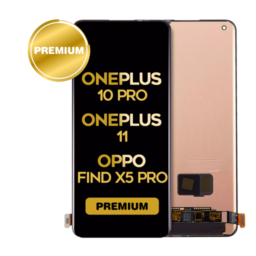 [LCD-OPN-11-BK] OLED Assembly Without Frame For OnePlus 10 Pro / OnePlus 11 / OPPO Find X5 Pro (Premium) (All Colors)