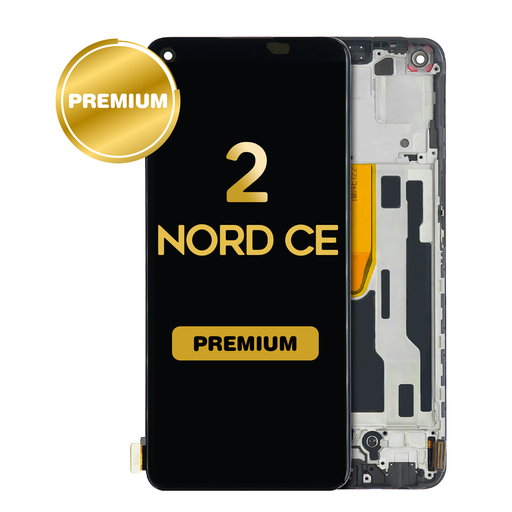 [LCD-OPN-C2-WF-BK] LCD Assembly With Frame For OnePlus Nord CE 2 5G (Premium) (All Colors)