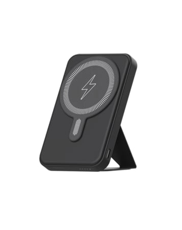 [ACE-PBMGST-5000-BK-PB-WB] MagSafe Magnetic 5000 mAh Power Bank 15W Wireless / 20W PD Charger with Foldable Stand (Black)