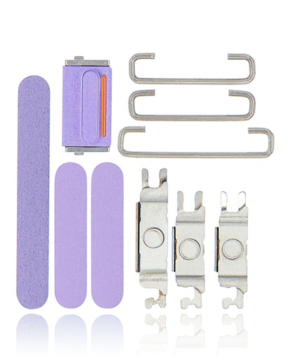 [SP-I12M-HBPVS-PU] Hard Buttons (Power / Volume / Switch) For iPhone 12 Mini (Purple) (Premium)