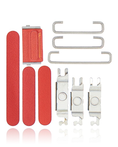 [SP-I12M-HBPVS-RD] Hard Buttons (Power / Volume / Switch) For iPhone 12 Mini (Red) (Premium)