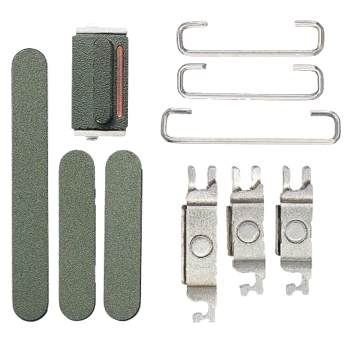 [SP-I13-HBPVS-GR] Hard Buttons (Power / Volume / Switch) For iPhone 13 / 13 Mini (Green) (Premium)