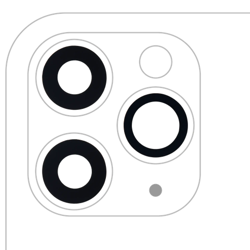[SP-I11PM-BCLWADT-GO-3S-10P-AM] Back Camera Lens (Glass Only) With Adhesive For iPhone 11 Pro / Pro Max (3x10 Pieces) (Aftermarket)