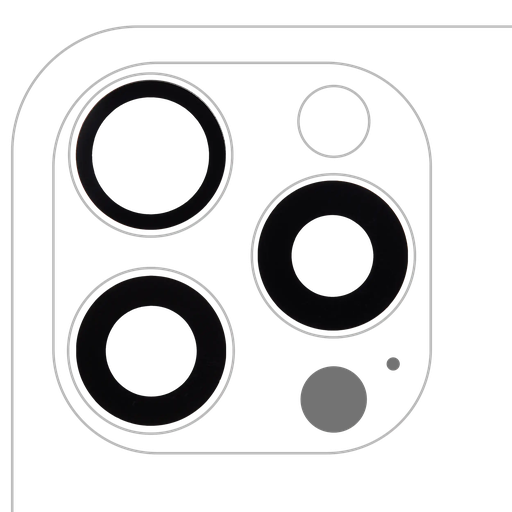 [SP-I16PM-BCLWADT-GO-3S-AM] Back Camera Lens (Glass Only) With Adhesive For iPhone 16 Pro / 16 Pro Max (3 Piece Set) (Aftermarket)