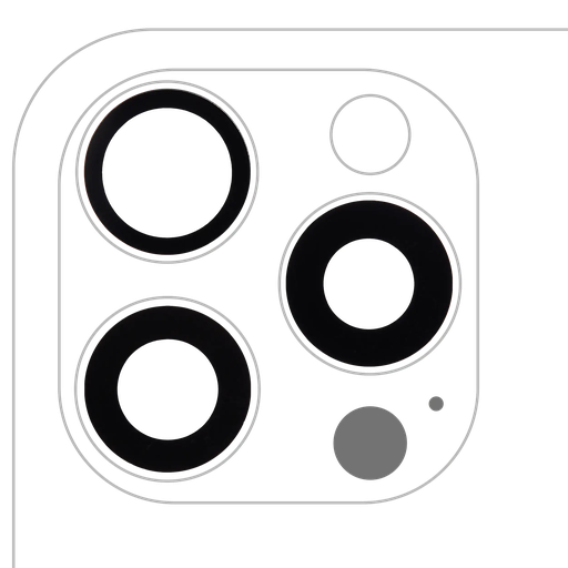 [SP-I16PM-BCLWADT-GO-3S-10P] Back Camera Lens (Glass Only) With Adhesive For iPhone 16 Pro / 16 Pro Max (3x10 Pieces)  (Real Sapphire / Premium)
