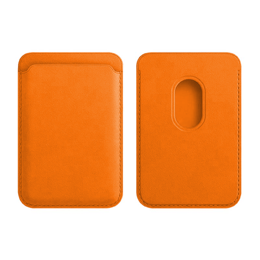 [AC-CH-MPCH-OR] PU Leather Magnet Phone Card Holder - Orange