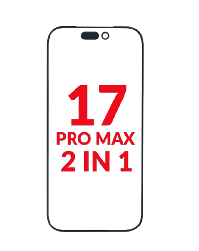 [SP-I17PM-21OCA-5P] 2 in 1 (Glass + OCA Pre-Installed) For iPhone 17 Pro Max (OCA Master) (Pack of 5)  (Premium)