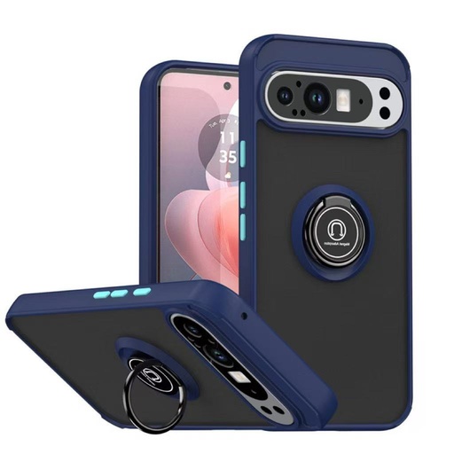 [CS-GP10PXL-MTR-BL] Matte Ring Case for Google Pixel 10 Pro XL - Navy Blue