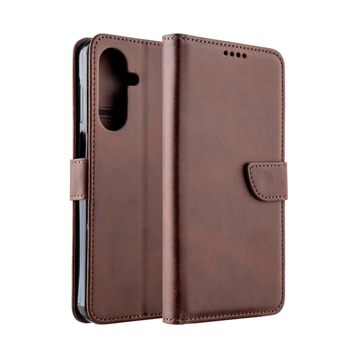 [CS-A17-HSW-BR] Handy Stylish Wallet Case for Galaxy A17 5G - Brown